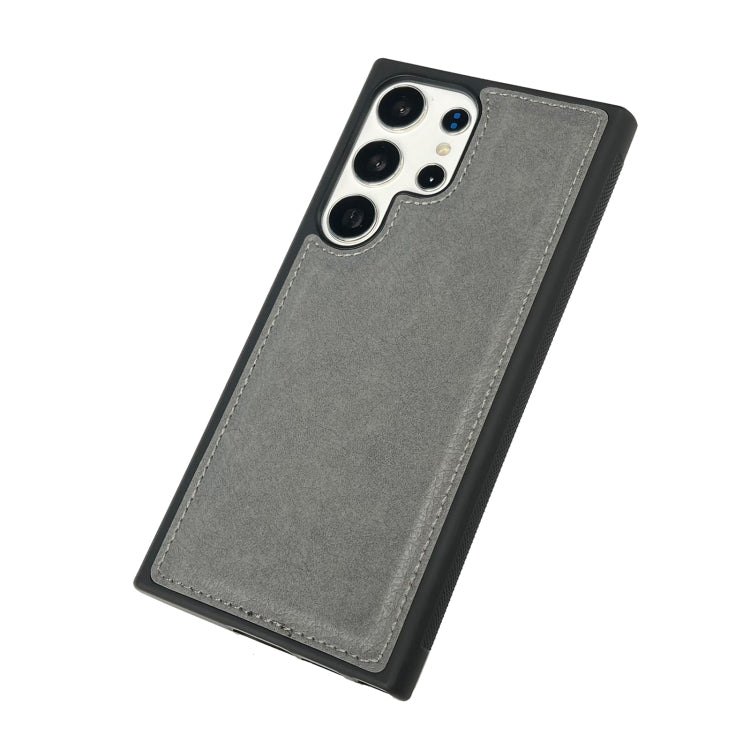 For Samsung Galaxy S25 Ultra 5G Cowhide Texture Back Cover Phone Case(Grey) - Galaxy S25 Ultra 5G Cases by PMC Jewellery | Online Shopping South Africa | PMC Jewellery | Buy Now Pay Later Mobicred