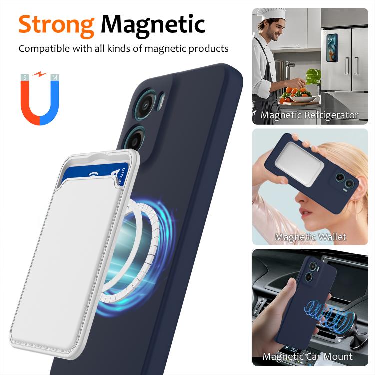 For Motorola Moto G05 / E15 Shockproof Silicone Magsafe Phone Case(Navy Blue) - free shipping - PMC TechLife - Order now!
