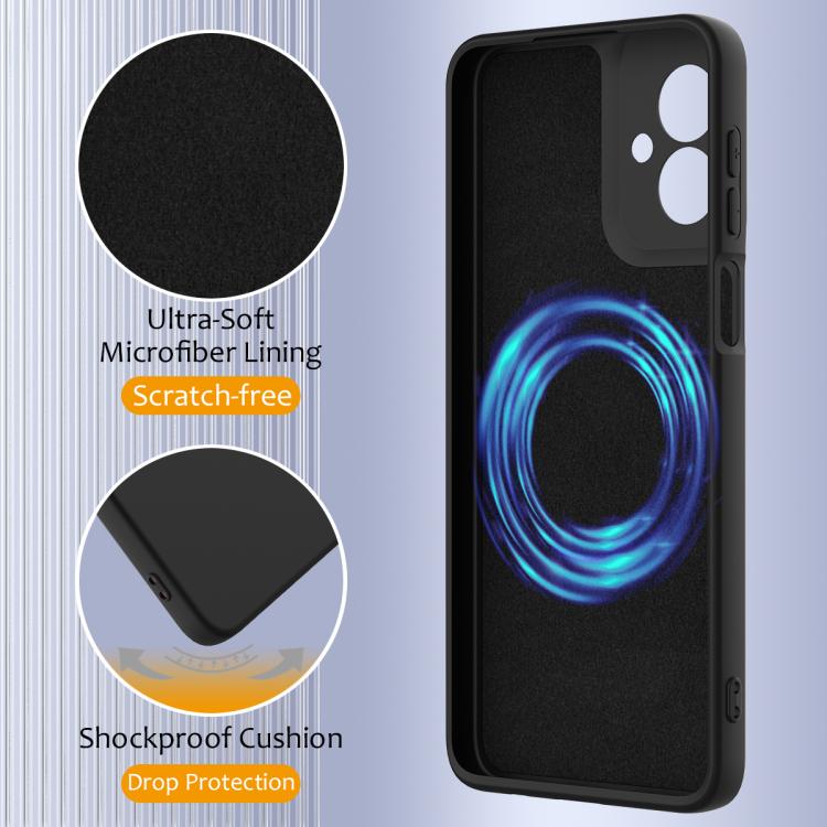 For Motorola Moto G55 5G Shockproof Silicone Magsafe Phone Case(Black) - free shipping - PMC TechLife - Order now!
