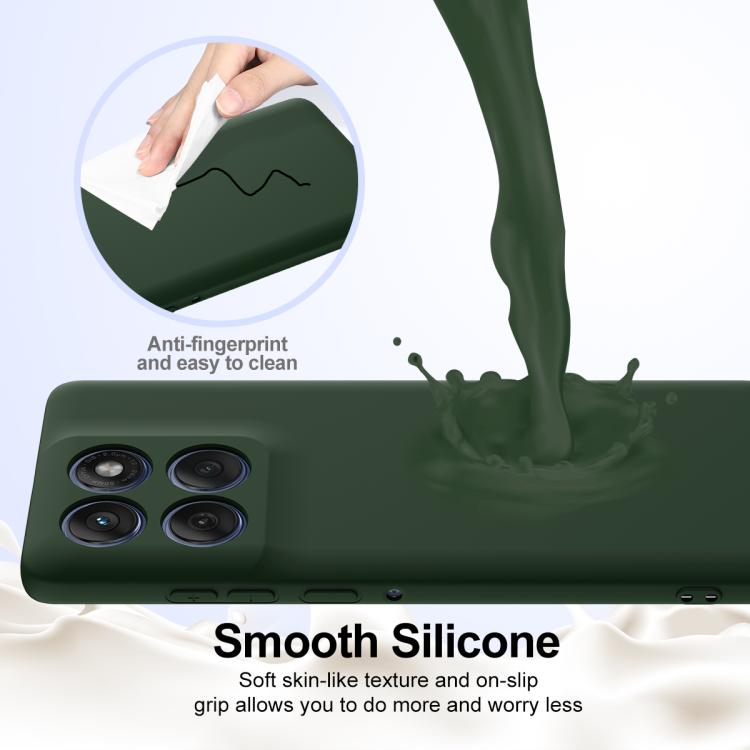 For Motorola Edge 60 Pro Shockproof Silicone Magsafe Phone Case(Dark Green) - free shipping - PMC TechLife - Order now!