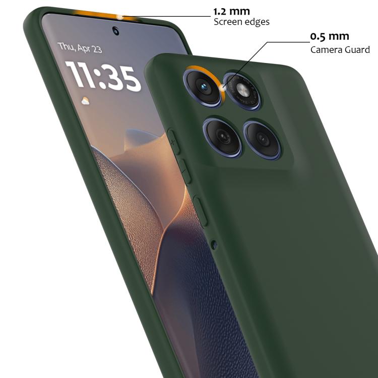 For Motorola Edge 60 Pro Shockproof Silicone Magsafe Phone Case(Dark Green) - free shipping - PMC TechLife - Order now!
