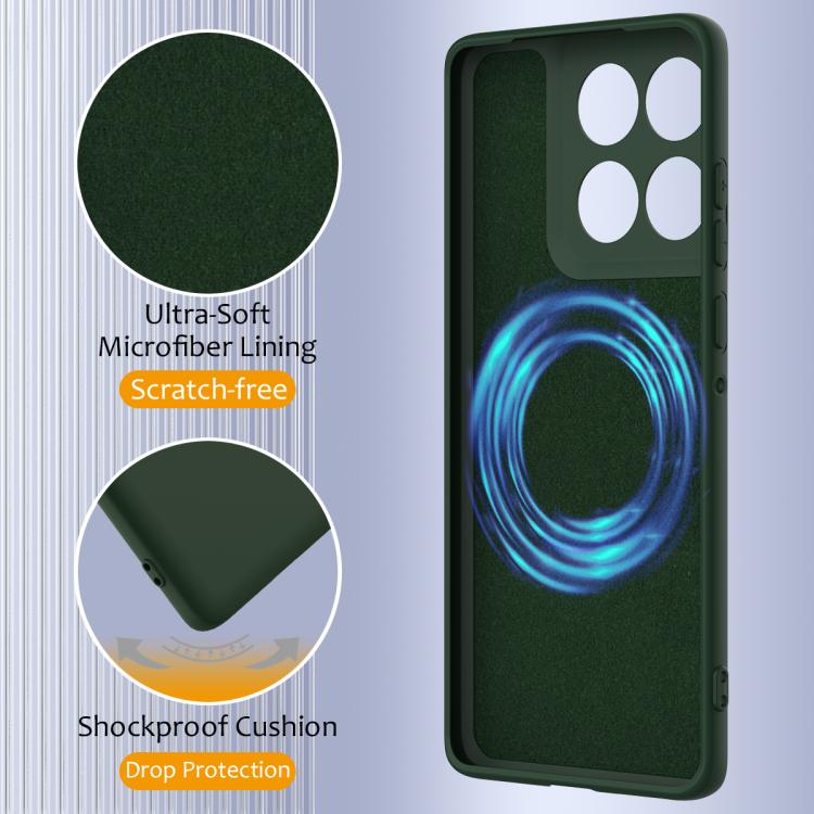 For Motorola Edge 60 Pro Shockproof Silicone Magsafe Phone Case(Dark Green) - free shipping - PMC TechLife - Order now!