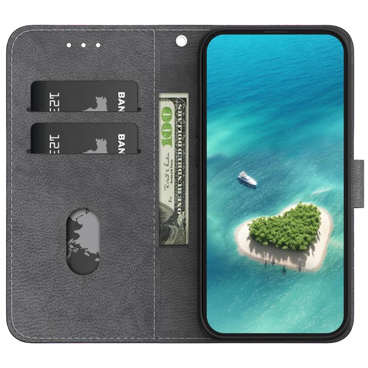 For iPhone 16e Crystal Texture Colored Drawing Leather Phone Case(Magnolia) - iPhone 16e Cases by PMC TechLife | Online Shopping South Africa | PMC TechLife | Buy Now Pay Later Mobicred