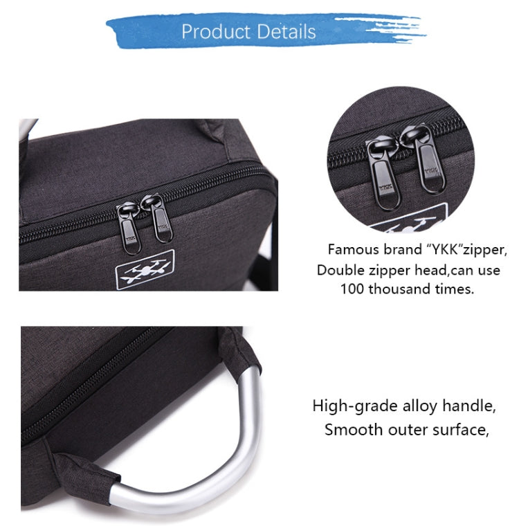 For DJI Mavic Air 2 Waterproof Drone Shoulder Storage Bag Protective Box(Black) - Backpacks & Bags by PMC Jewellery | Online Shopping South Africa | PMC Jewellery | Buy Now Pay Later Mobicred