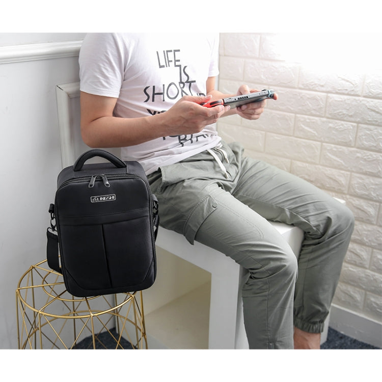 LINGSHI For DJI Mavic Air 2 Heightened Portable Shoulder Storage Bag Protective Box(Black) - Carry Cases & Bags by PMC TechLife | Online Shopping South Africa | PMC TechLife | Buy Now Pay Later Mobicred
