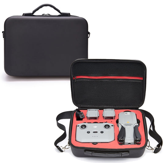 For DJI Mavic Air 2 Portable PU Shoulder Storage Bag Protective Box(Black Red) - Backpacks & Bags by PMC Jewellery | Online Shopping South Africa | PMC Jewellery | Buy Now Pay Later Mobicred