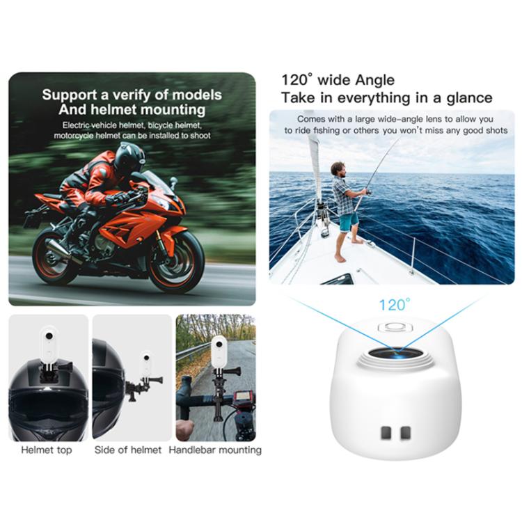 H88 1080P Thumb Sports Camera Mini WiFi Camera, Specification:Standard Version(White) - Video Cameras by PMC TechLife | Online Shopping South Africa | PMC TechLife | Buy Now Pay Later Mobicred