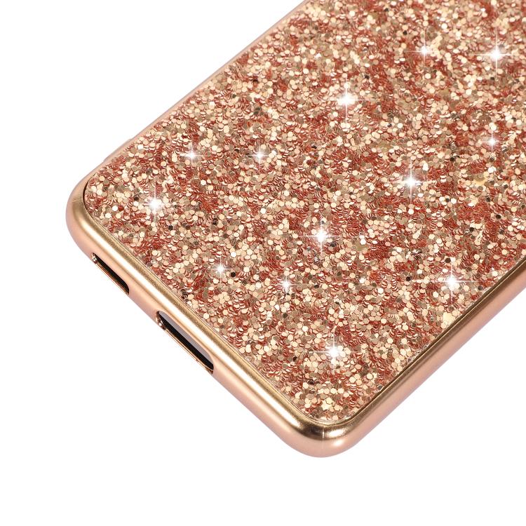 For Samsung Galaxy S25 5G Glitter Powder Shockproof TPU Phone Case(Black) - Galaxy S25 5G Cases by PMC Jewellery | Online Shopping South Africa | PMC Jewellery | Buy Now Pay Later Mobicred
