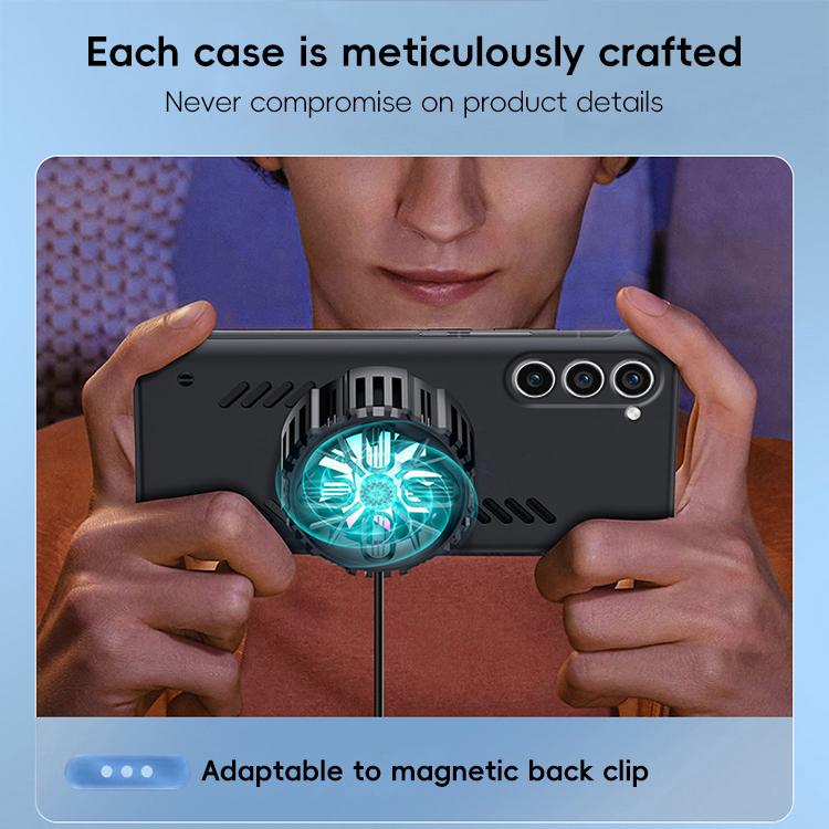 For Samsung Galaxy S23+ 5G All-inclusive Lens Frameless Graphene Cooling Phone Case(Black) - Galaxy S23+ 5G Cases by PMc TechLife | Online Shopping South Africa | PMc TechLife | Buy Now Pay Later Mobicred