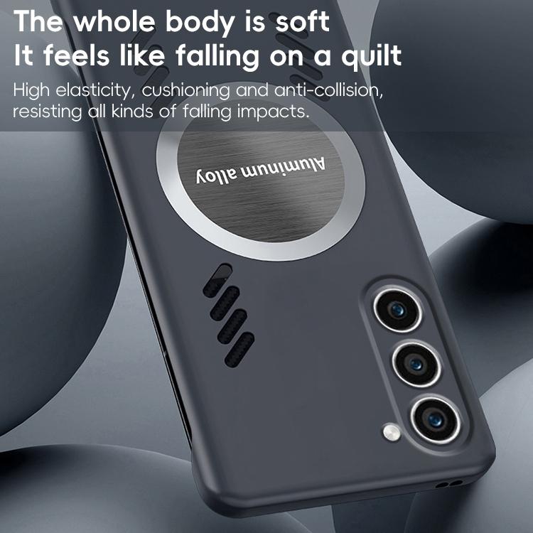For Samsung Galaxy S23 5G All-inclusive Lens Frameless Graphene Cooling Phone Case(Orange) - Galaxy S23 5G Cases by PMc TechLife | Online Shopping South Africa | PMc TechLife | Buy Now Pay Later Mobicred