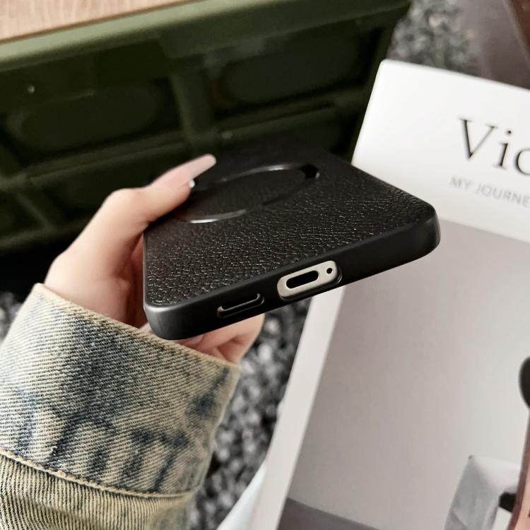 For Samsung Galaxy S25+ 5G CD Magsafe Magnetic Litchi Texture Phone Case(Black) - free shipping - PMC TechLife - Order now!