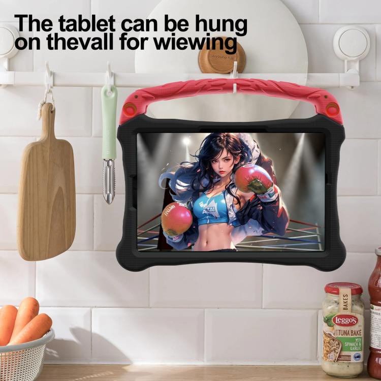 For Huawei MatePad SE 11 2024 Boxing Series Kickstand EVA Shockproof Tablet Case with Shoulder Strap(Black Red) - Huawei by PMC TechLife | Online Shopping South Africa | PMC TechLife | Buy Now Pay Later Mobicred
