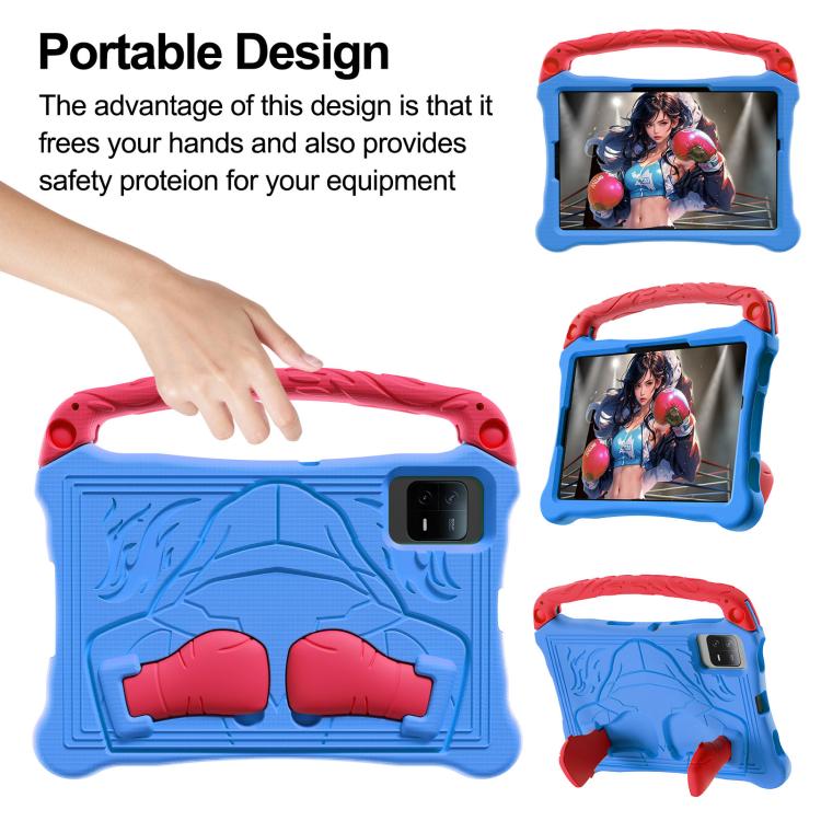 For Huawei MatePad SE 11 2024 Boxing Series Kickstand EVA Shockproof Tablet Case with Shoulder Strap(Blue Red) - free shipping - PMC TechLife - Order now!