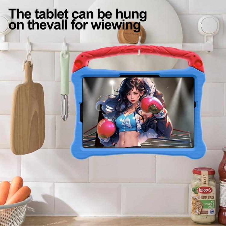 For Huawei MatePad SE 11 2024 Boxing Series Kickstand EVA Shockproof Tablet Case with Shoulder Strap(Blue Red) - free shipping - PMC TechLife - Order now!