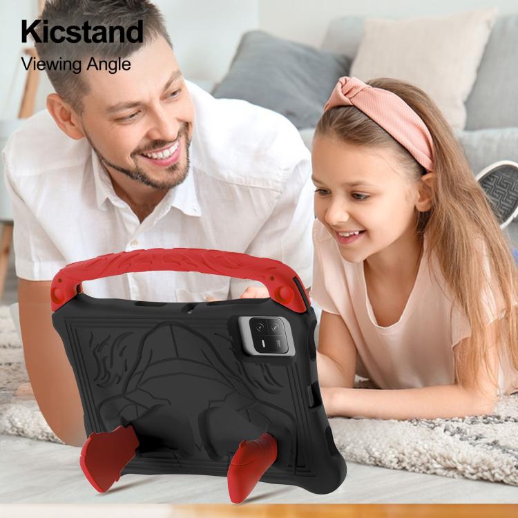 For Honor Pad X8a 11 inch Boxing Series Kickstand EVA Shockproof Tablet Case with Shoulder Strap(Black Red) - Honor by PMC TechLife | Online Shopping South Africa | PMC TechLife | Buy Now Pay Later Mobicred
