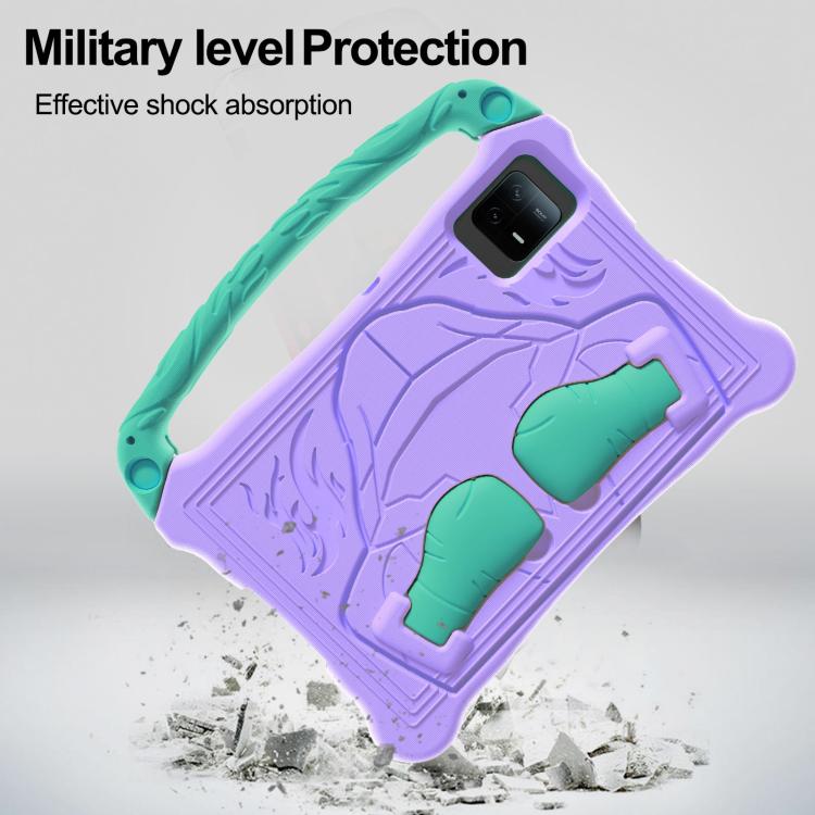 For Honor Pad X8a 11 inch Boxing Series Kickstand EVA Shockproof Tablet Case with Shoulder Strap(Purple Mint) - Honor by PMC TechLife | Online Shopping South Africa | PMC TechLife | Buy Now Pay Later Mobicred