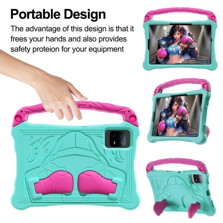 For Honor Tablet V7 11 inch Boxing Series Kickstand EVA Shockproof Tablet Case with Shoulder Strap(Mint Rose Red) - Honor by PMC TechLife | Online Shopping South Africa | PMC TechLife | Buy Now Pay Later Mobicred