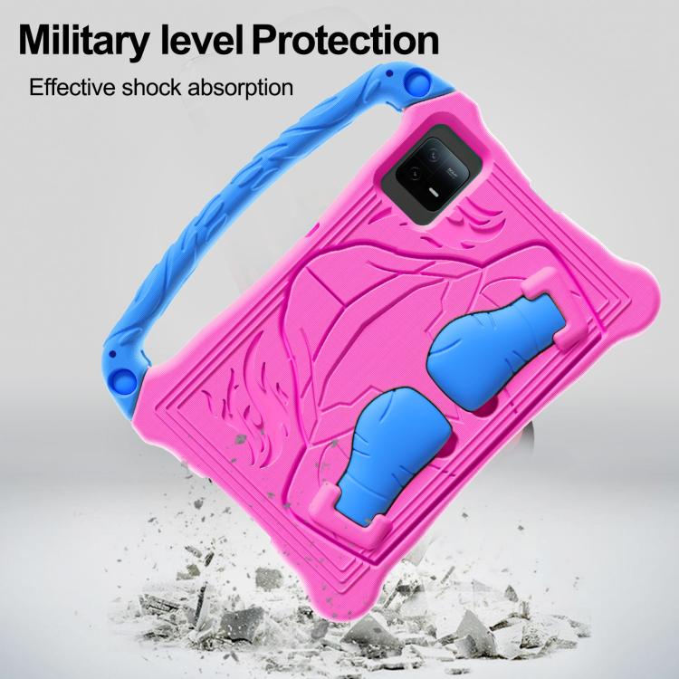 For Honor Tablet V7 11 inch Boxing Series Kickstand EVA Shockproof Tablet Case with Shoulder Strap(Rose Red Blue) - Honor by PMC TechLife | Online Shopping South Africa | PMC TechLife | Buy Now Pay Later Mobicred