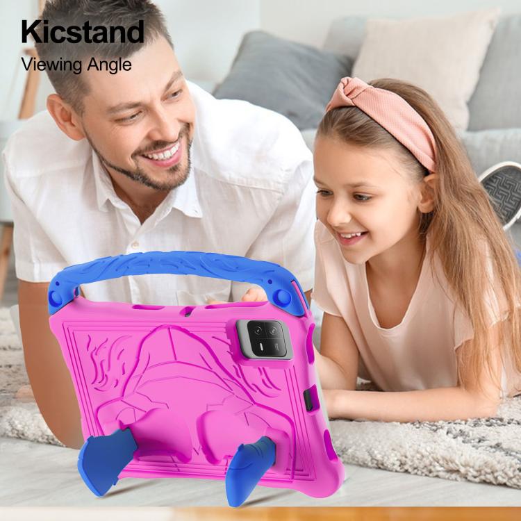 For Honor Tablet V7 11 inch Boxing Series Kickstand EVA Shockproof Tablet Case with Shoulder Strap(Rose Red Blue) - Honor by PMC TechLife | Online Shopping South Africa | PMC TechLife | Buy Now Pay Later Mobicred