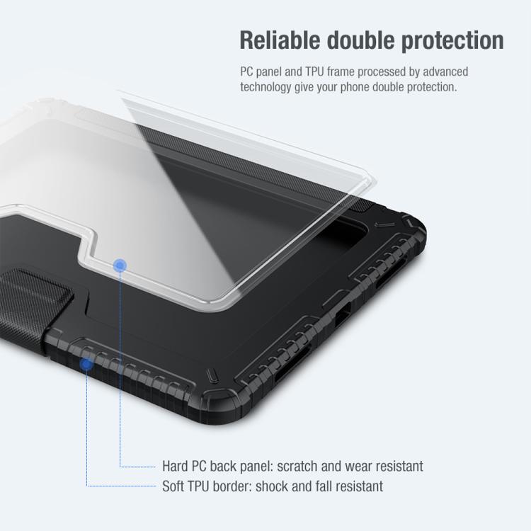 For iPad Air 11 2024 / 2025 NILLKIN Bumper Pro Folding Style Tablet Leather Case(Black) - iPad Air 11 2025 / 2024 Cases by NILLKIN | Online Shopping South Africa | PMc TechLife | Buy Now Pay Later Mobicred