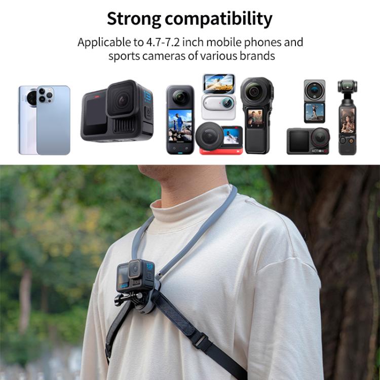 Magnetic Neck Mount Anti-shake Bracket, Type:6 in 1 Phone Clamp - free shipping - PMC TechLife - Order now!