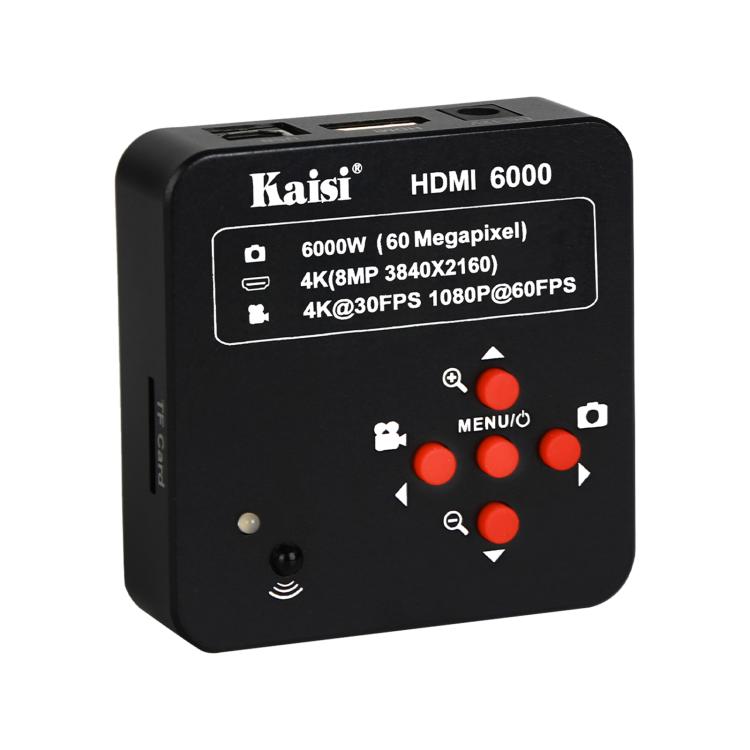 Kaisi HDMI 6000 HDMI / USB Dual Interface 60MP 4K Ultra HD Microscope Industrial Camera, Plug:EU Plug - free shipping - PMC TechLife - Order now!