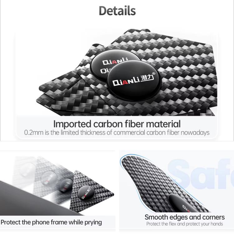 Qianli High Toughness Multifunctional Carbon Fiber Prying Tool Peanut shaped - free shipping - PMC TechLife - Order now!
