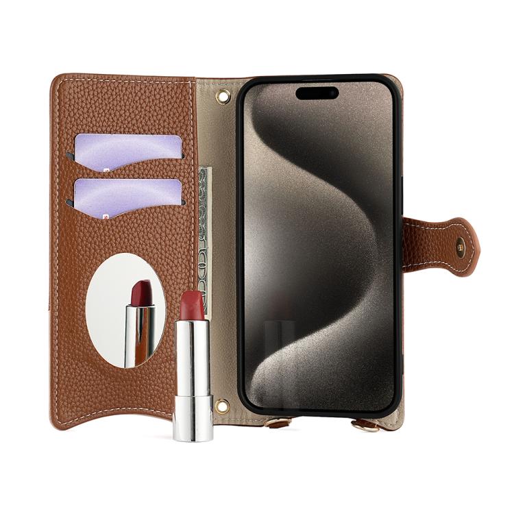For Infinix Note 40 5G Crossbody Chain Fishtail Litchi Leather Phone Case(Brown) - Infinix Cases by PMC TechLife | Online Shopping South Africa | PMC TechLife | Buy Now Pay Later Mobicred