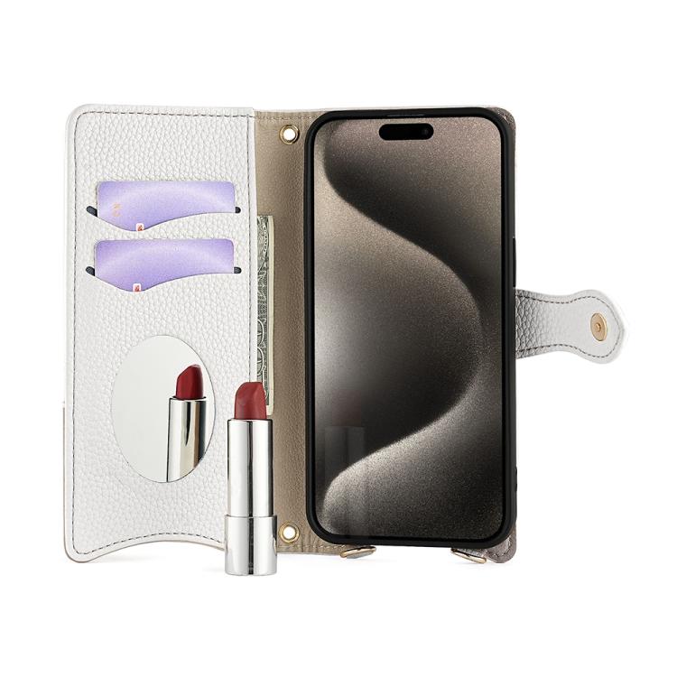 For Infinix Note 40 5G Crossbody Chain Fishtail Litchi Leather Phone Case(White) - Infinix Cases by PMC TechLife | Online Shopping South Africa | PMC TechLife | Buy Now Pay Later Mobicred