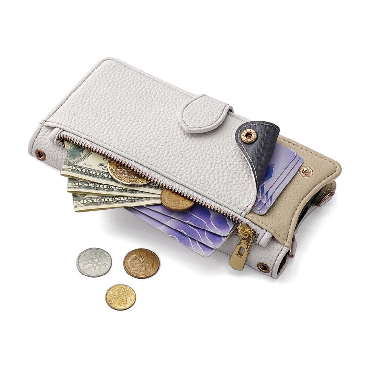 For Tecno Camon 30 Pro Crossbody Chain Fishtail Litchi Leather Phone Case(White) - free shipping - PMC TechLife - Order now!