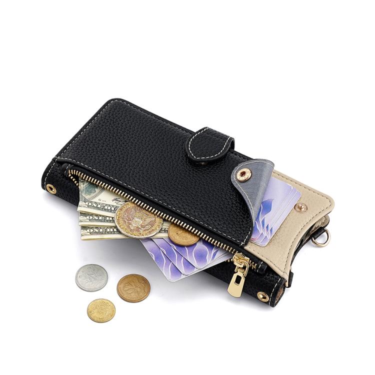 For Motorola Edge 50 Pro Crossbody Chain Fishtail Litchi Leather Phone Case(Black) - Motorola Cases by PMC TechLife | Online Shopping South Africa | PMC TechLife | Buy Now Pay Later Mobicred
