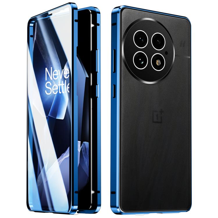 For OnePlus 13 Magnetic HD Tempered Glass Phone Case(Blue) - OnePlus Cases by PMC TechLife | Online Shopping South Africa | PMC TechLife | Buy Now Pay Later Mobicred
