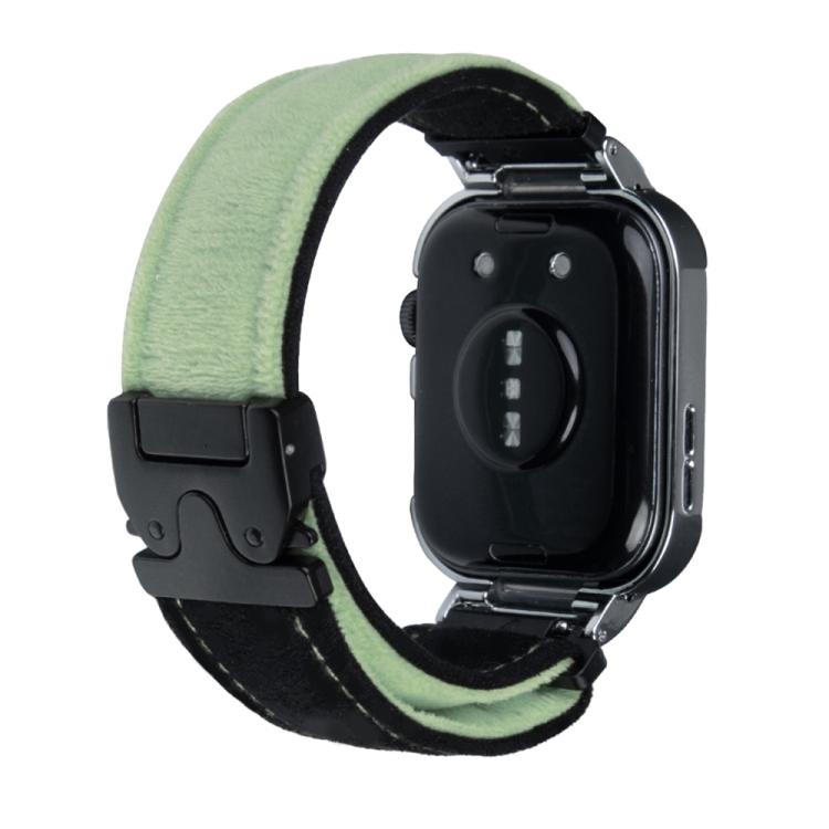 For Huawei Watch Fit3 Brushed Metal Silver Frame Watch Band(Black Green) - free shipping - PMC TechLife - Order now!