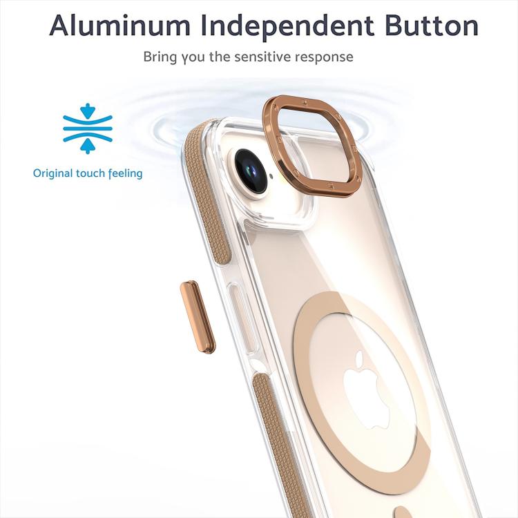 For iPhone 16e Dual-Color Clear Acrylic Hybrid TPU MagSafe Phone Case(Blue) - iPhone 16e Cases by PMC TechLife | Online Shopping South Africa | PMC TechLife | Buy Now Pay Later Mobicred