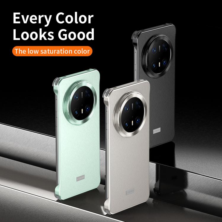 For Huawei Mate 60 Pro+ Micro Frosted Metal Phone Case(Titanium) - Huawei Cases by PMC TechLife | Online Shopping South Africa | PMC TechLife | Buy Now Pay Later Mobicred