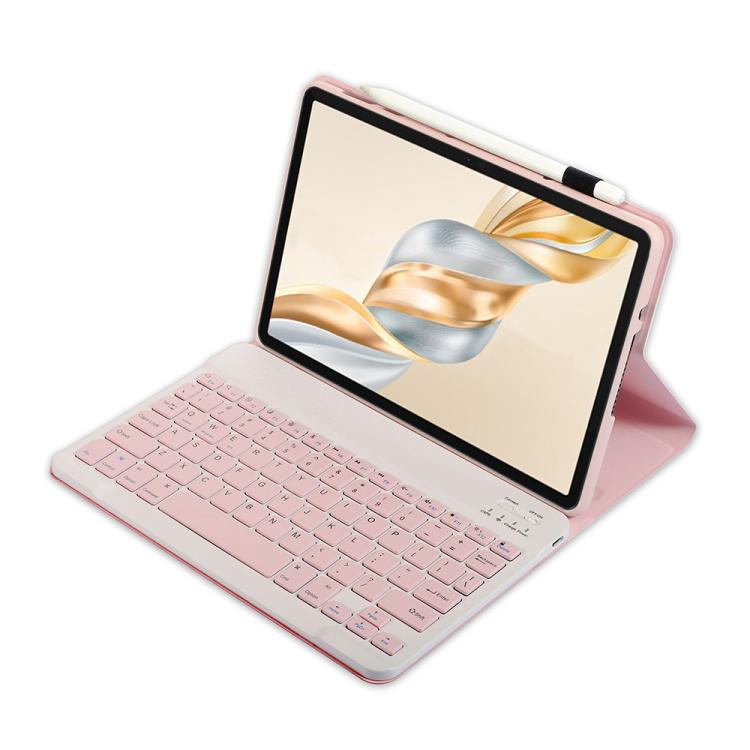 For Honor Pad X9 Pro 11.5 AH28 Ultra-thin Detachable Bluetooth Keyboard Leather Tablet Case(Pink White) - Others Keyboard by PMC TechLife | Online Shopping South Africa | PMC TechLife | Buy Now Pay Later Mobicred