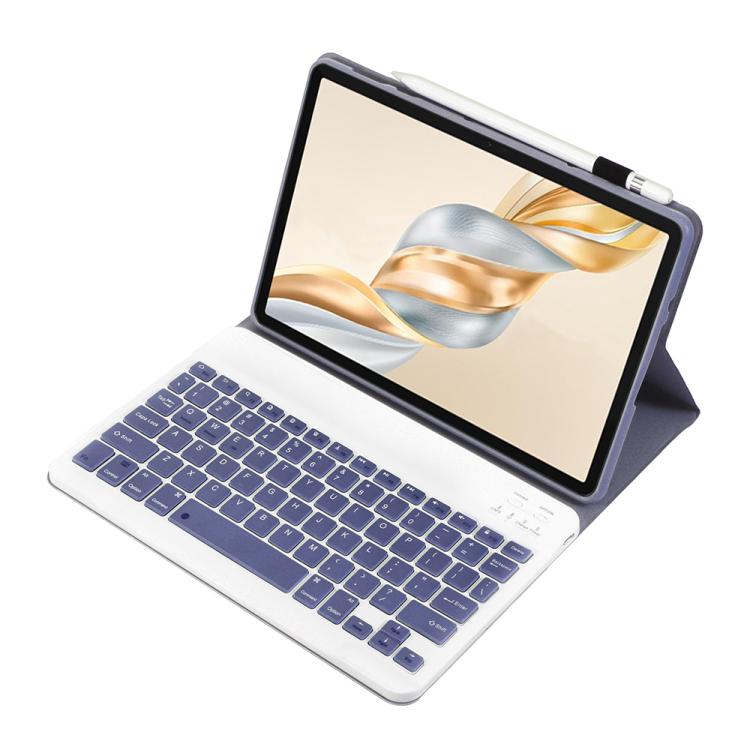 For Honor Pad X9 Pro 11.5 AH28 Ultra-thin Detachable Bluetooth Keyboard Leather Tablet Case(Lavender White) - Others Keyboard by PMC TechLife | Online Shopping South Africa | PMC TechLife | Buy Now Pay Later Mobicred