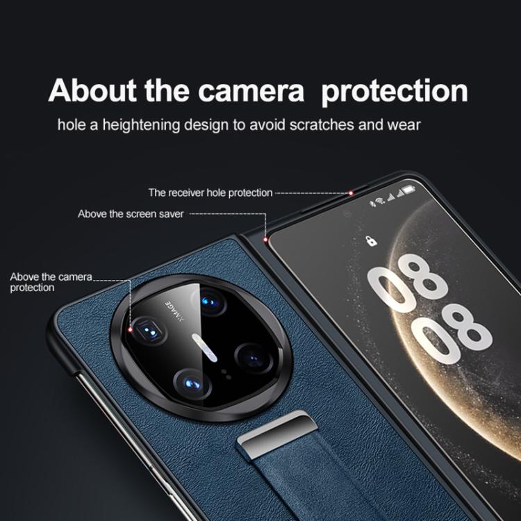 For Huawei Mate X6 SULADA PC Hybrid Leather Texture Skin Feel Shockproof Phone Case(Black) - free shipping - PMC TechLife - Order now!