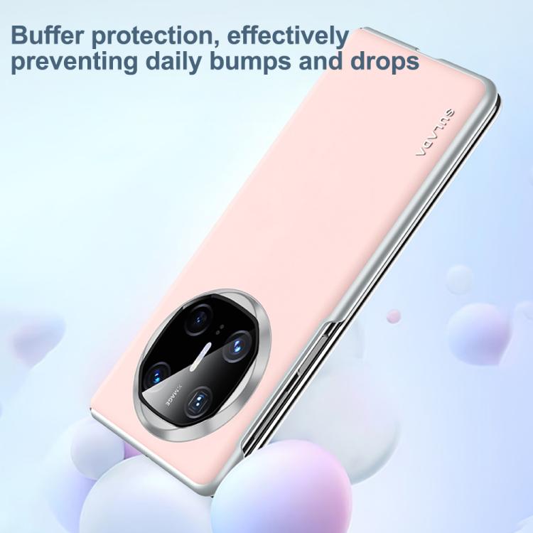 For Huawei Mate X6 SULADA Skin Feel Liquid Leather Shockproof Phone Case(Pink) - free shipping - PMC TechLife - Order now!