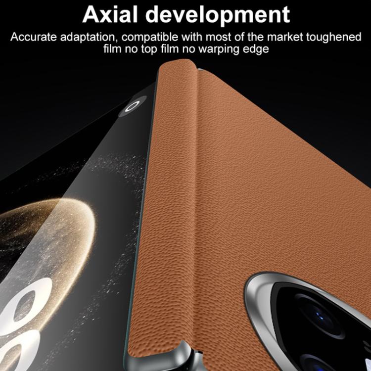 For Huawei Mate X6 SULADA Frameless Top Layer Cowhide Leather Hybrid PC Phone Case(Blue) - Huawei Cases by SULADA | Online Shopping South Africa | PMC TechLife | Buy Now Pay Later Mobicred