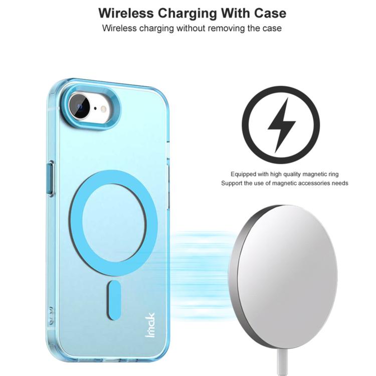 For iPhone 16e IMAK Candy Series Shockproof MagSafe Phone Case(Blue) - free shipping - PMC TechLife - Order now!