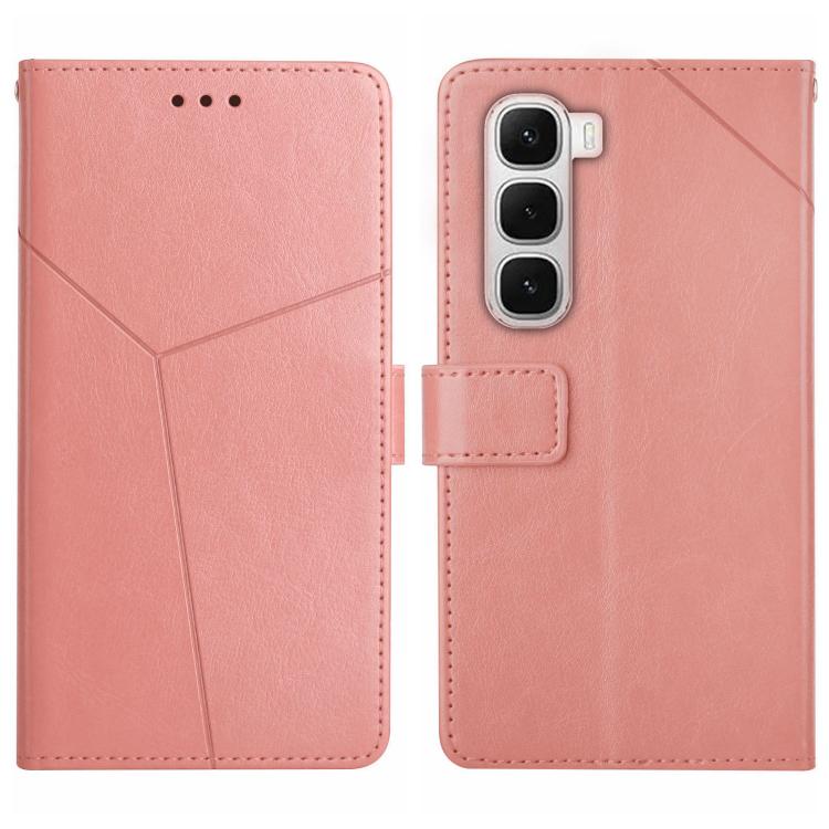 For Infinix Hot 60 Pro+ 4G Y-shaped Pattern Flip Leather Phone Case(Pink) - free shipping - PMC TechLife - Order now!