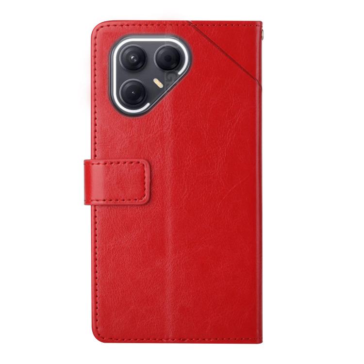 For Tecno Pova 7 Ultra 5G Y-shaped Pattern Flip Leather Phone Case(Red) - free shipping - PMC TechLife - Order now!