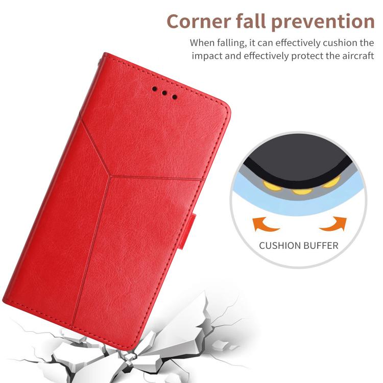For Tecno Pova 7 Ultra 5G Y-shaped Pattern Flip Leather Phone Case(Red) - free shipping - PMC TechLife - Order now!