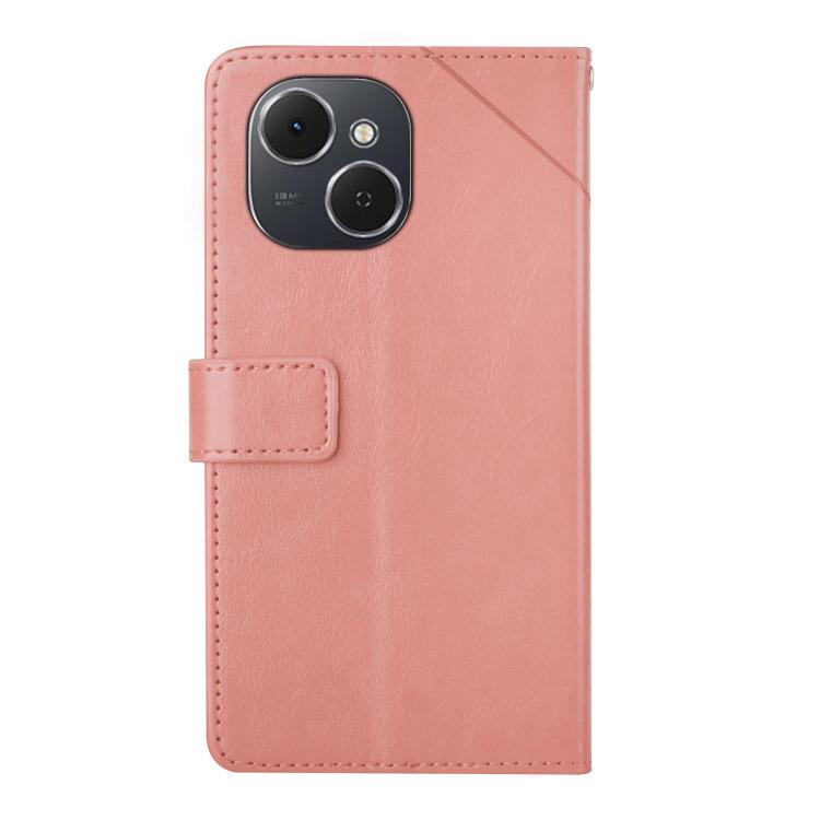 For Tecno Spark 40C Y-shaped Pattern Flip Leather Phone Case(Pink) - free shipping - PMC TechLife - Order now!