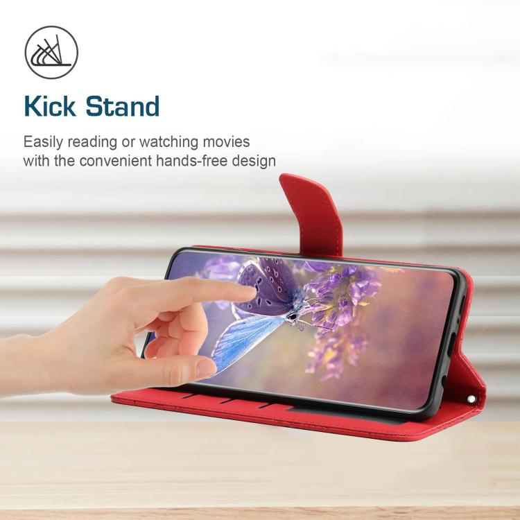 For Tecno Spark 40C Skin Feel Butterfly Embossed Flip Leather Phone Case(Red) - free shipping - PMC TechLife - Order now!