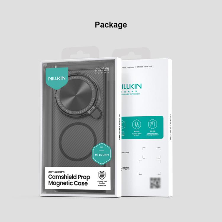 For Xiaomi 15 Ultra NILLKIN CamShield Prop MagSafe Magnetic Translucent PC Phone Case(Black) - free shipping - PMc TechLife - Order now!