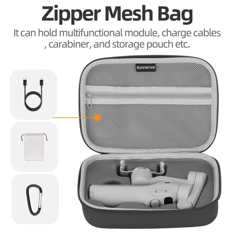For DJI Osmo Mobile 7 Sunnylife Portable Carrying Case Mini Bag Handbag(Black) - free shipping - PMC TechLife - Order now!