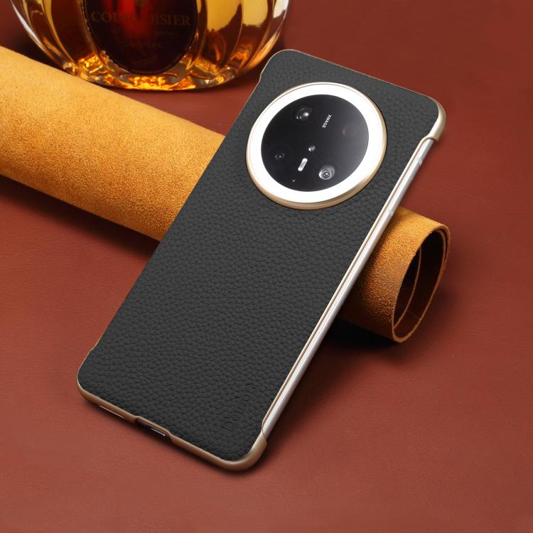 For Huawei Mate 60 Denior A20 Genuine Leather Litchi Texture MagSafe Frameless Phone Case(Black) - free shipping - PMc TechLife - Order now!