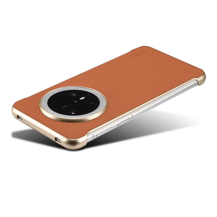For Huawei Mate 60 Denior A20 Genuine Leather Litchi Texture MagSafe Frameless Phone Case(Brown) - free shipping - PMc TechLife - Order now!